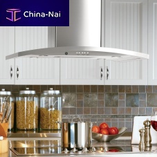Island range hood PV977NSSductlesswith built-in lightinggray