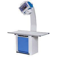 Veterinary X-ray table with tube stand HF400