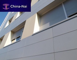 Composite ventilated facade sheet