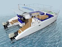 Catamaran express cruiser SAMUI 9.50 MToutboarddieseltwin-engine