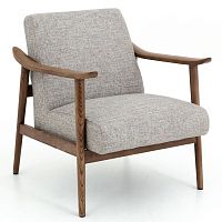 Contemporary armchair MARBELfabricashgray