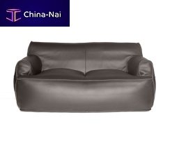 Contemporary sofa CORRALfabricleatherblack