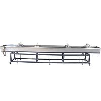 Extrusion cooling bath strand