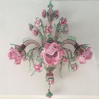 Traditional wall light ROSETO APindoorblown glasscrystal