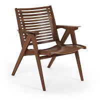 Scandinavian design armchair walnut