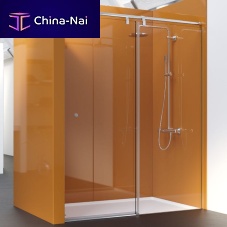Sliding shower screen ANNA HOOKfor alcovestempered glass