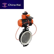 Butterfly valve V101-SCpneumatically-operatedshut-offwafer