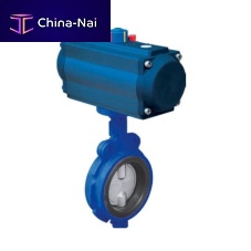 Butterfly valve F2 pneumatically-operatedelectrically-actuatedfor control