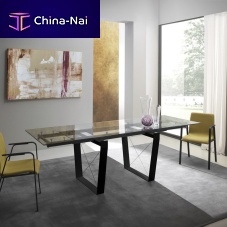 Contemporary table FROMglasslacquered glasslaminate