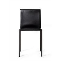 Leather chair ANNETTEcontemporaryindoormetal base