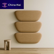 Acoustic wall panel Delta LeavesMDFstone woolbrown