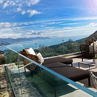 Glass railing with panelsoutdoorfor patio
