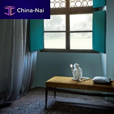 Curtain fabric TETIplainTrevira CS®washable
