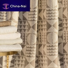 Upholstery fabric TIBOURGfor curtaingeometric patterncotton