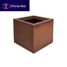 Stainless steel planter FLORENCECOR-TEN® steelaluminumsquare