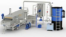 Continuous industrial fryer namkeenstainless steel