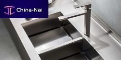Double kitchen sink ONEwithout drainboardstainless steelintegrated