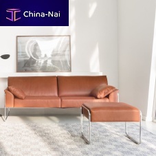 Contemporary footrest BELLINOfabricleather