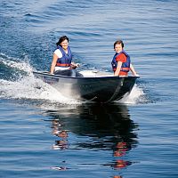 Outboard small boat SPORTSMAN 355aluminum3-person