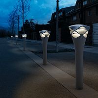 Public space bollard light CORNET B/77contemporaryaluminumstainless steel