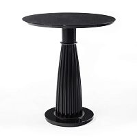 Traditional pedestal table MILANO : ORLANDO ORL 14Dsolid woodmarbleround