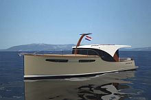Inboard express cruiser POWER 39Hwith enclosed cockpitcruising2-cabin