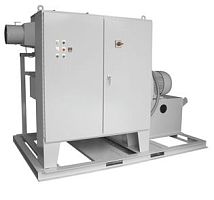 Fluidized bed dryer batchfor plastic pellets