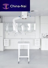 Fume extractor with extraction arm wall-mountedlaboratorydust