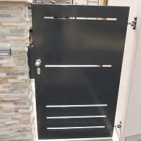 Galvanised steel garden gate PEDESTRIAN