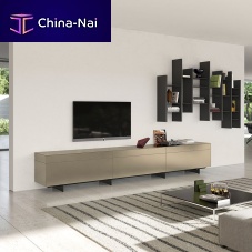 Contemporary TV cabinet Vitawith drawerslacquered woodwhite