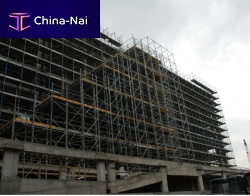 Work platform suspendedfor formwork
