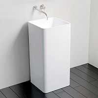 Free-standing washbasin SB-01stone resinsquarecontemporary