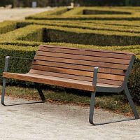 Contemporary garden bench I1-351solid woodashoiled wood