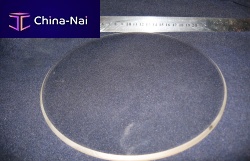 Large optical window roundsapphire