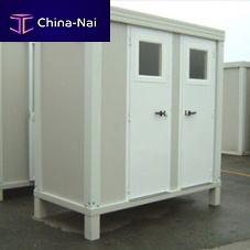 Public container construction for public toiletmodular