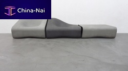 Modular upholstered bench DUNEoriginal designfiber-reinforced concretegarden