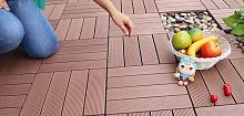 Wood-plastic composite flooring TRADITIONALfor outdoor useresidentialroll