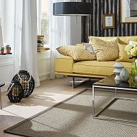 Woven carpet PEBBLESstructuredwoolsisal