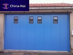 Sliding sectional garage door slidinggalvanised steelpolyurethane foam
