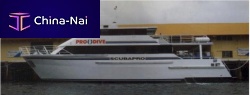 Dive motor yacht with enclosed flybridgealuminum