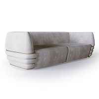 Contemporary sofa ART. SPLENDOR 3Pfabricleathergray
