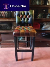 Contemporary bar chair indoorleatherupholstered