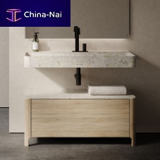 Wall-mounted washbasin KATA NOI marblecustom2-hole