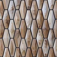 Acoustic wall panel Cameo acoustic teakteakcorkreclaimed material