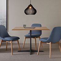 Contemporary table Vueoakmaplelaminate