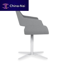 Contemporary chair ROSEindoorfabricmetal base