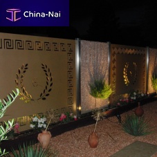 Fence with panels GARDEN DIVIDING WALL PRIVATE HOMEgardenHPLcontemporary
