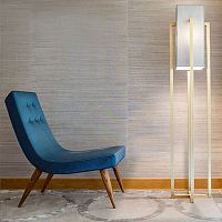Contemporary fireside chair HYLLASfabricsolid woodhandmade