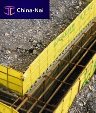 Foundation formwork block PECAFIL®insulating