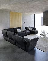 Modular sofa HABcontemporaryfabricleather
